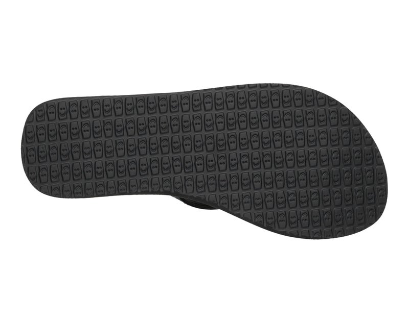 Sanuk Yoga Spree 4 | Yoga Mat Footbed | Flip Flops for Women | Yoga Sandals For Women | Women's Beach Sandals, Black, 7 - Image 5